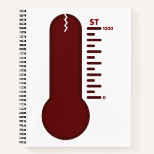 Stress-Thermometer-Spiralblock Notizbuch