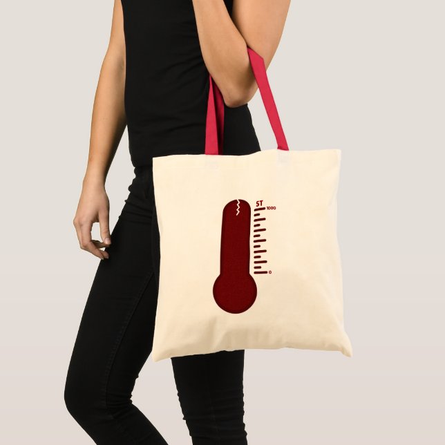Stress Thermometer Tote Bag Tragetasche (Vorderseite (Produkt))
