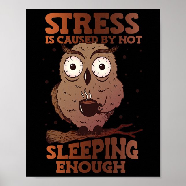 Stress wird dadurch verursacht, dass das Bewusstse Poster (Vorne)