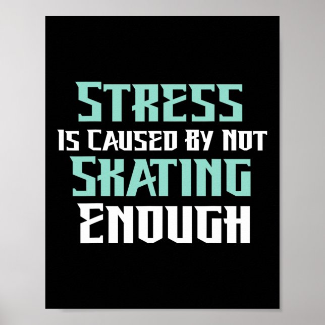 Stress wird dadurch verursacht, dass man nicht gen poster (Vorne)