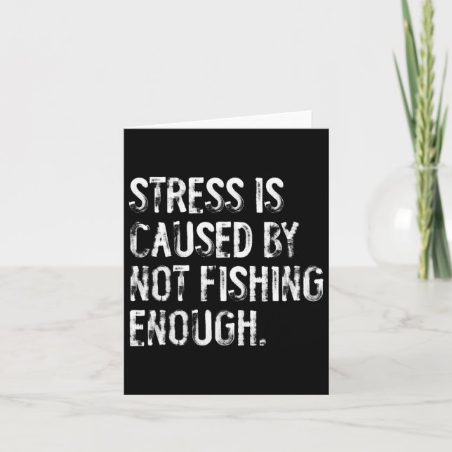 Stress wird dadurch verursacht, dass nicht genug g karte (Vorderseite)
