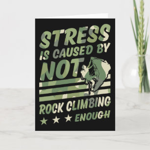 Stress wird durch zu wenig Bouldertraining verursa Karte