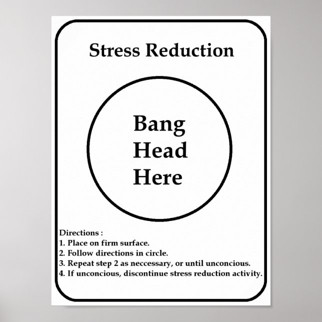 Stressabbau Poster (Vorne)