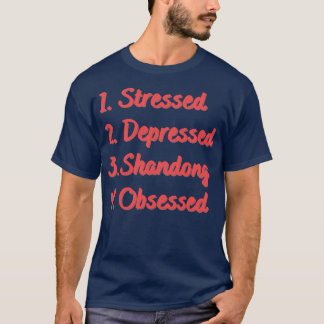 Stressartiges, betrunkenes Handong T-Shirt