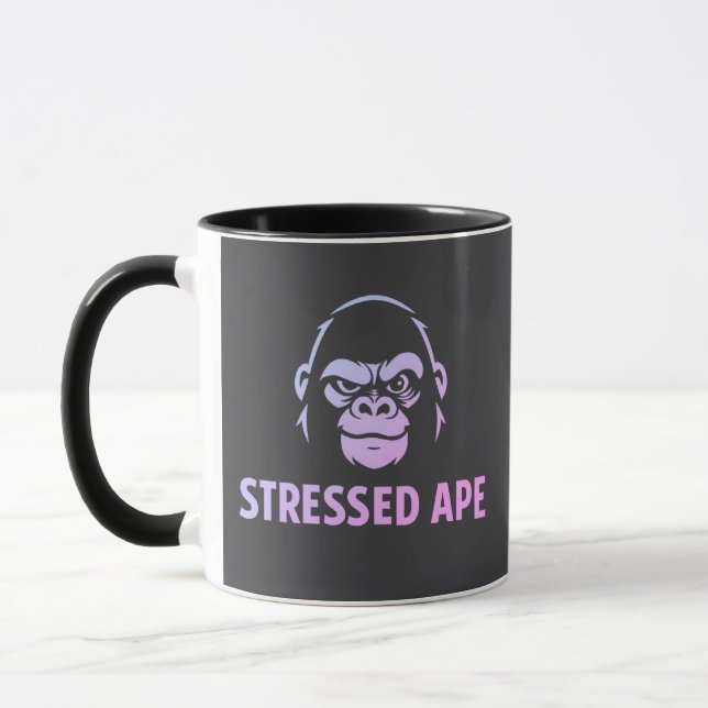 Stressed Ape Studios Grünes Logo Tasse (Links)