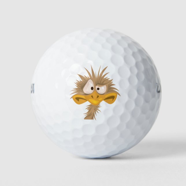 Stressed Birdie Golfball (Vorderseite)