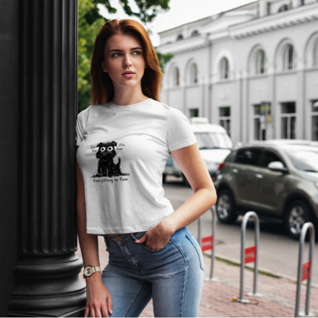 Stressed Dog Funny T-Shirt (Von Creator hochgeladen)