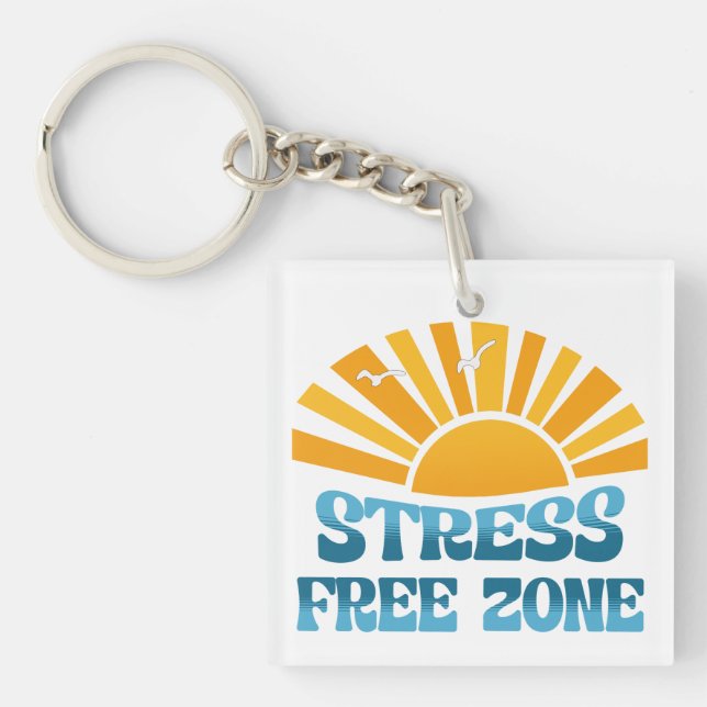 Stressfreie Zone Schlüsselanhänger (Vorderseite)