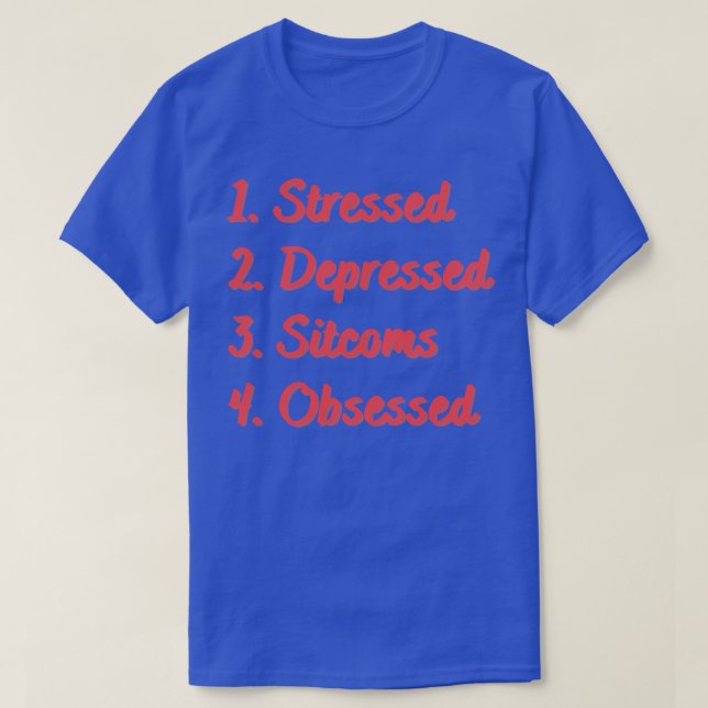 Stressgeplagte Depressionen T-Shirt (Design vorne)