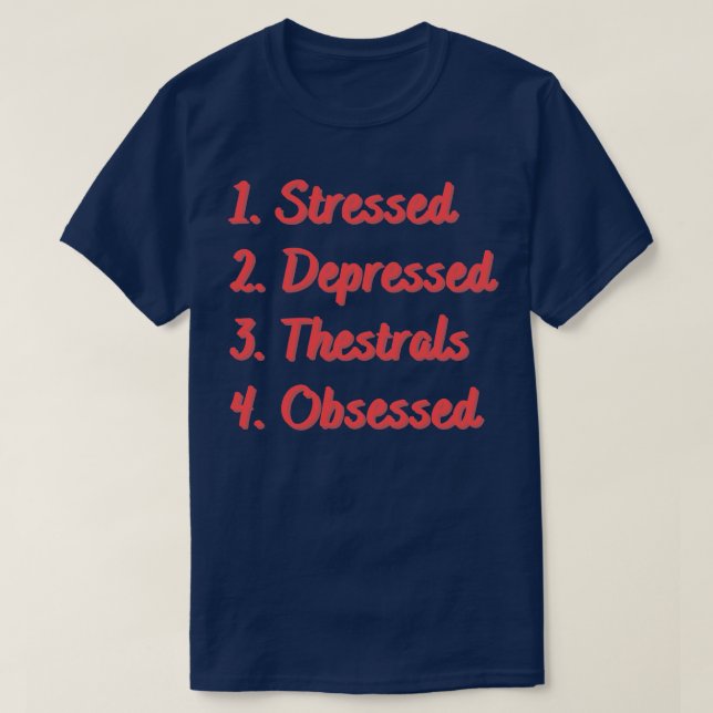 Stressgeplagte Thestrals T-Shirt (Design vorne)