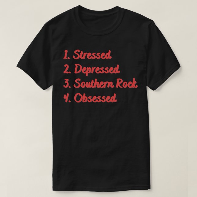 Stressgeplagter südlicher Felsen T-Shirt (Design vorne)