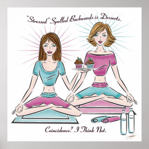 Stressgeschrien rückwärts ist Desserts Poster