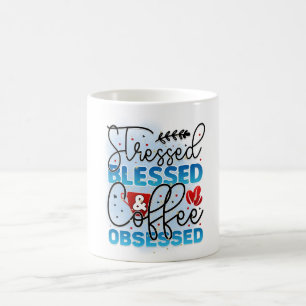 Stressgesegneter Kaffee Kaffeetasse