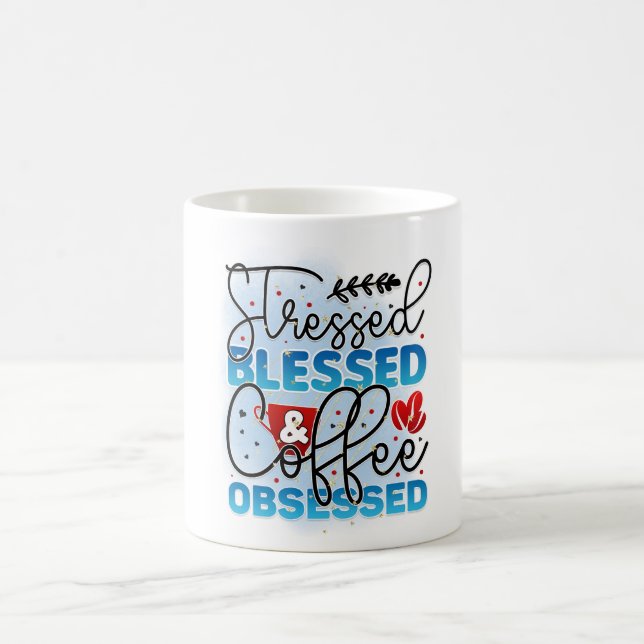 Stressgesegneter Kaffee Kaffeetasse (Mittel)