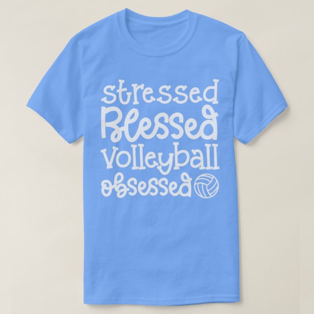 Stressgesegnetes Volleyball Niedlich lustig T-Shirt (Design vorne)