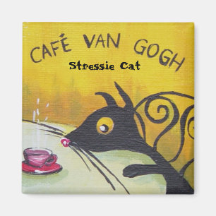 Stressie Katze Magnet