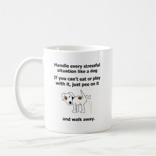 stressiges Hundetierpsychologie-Tierpipi Kaffeetasse
