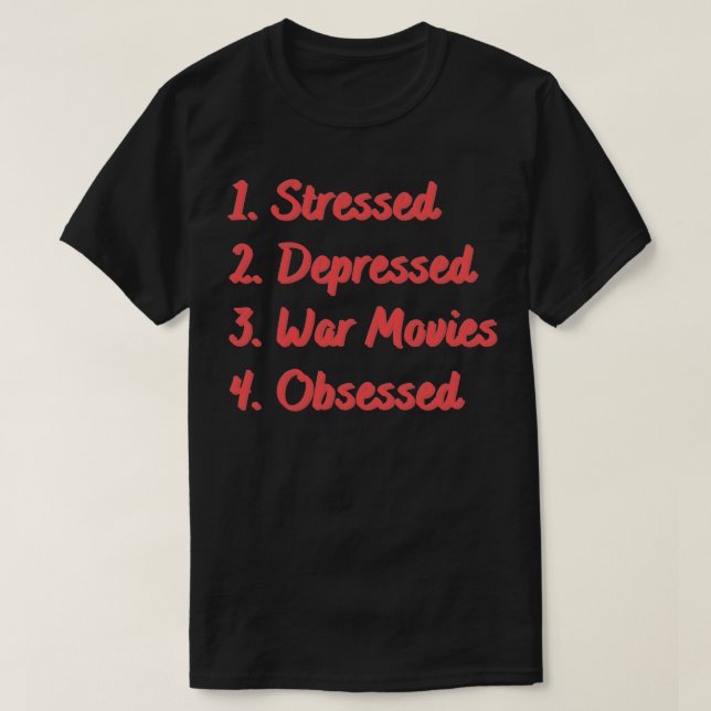 Stresst depressiv T-Shirt (Design vorne)