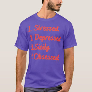 Stresste depressiv besessen T-Shirt
