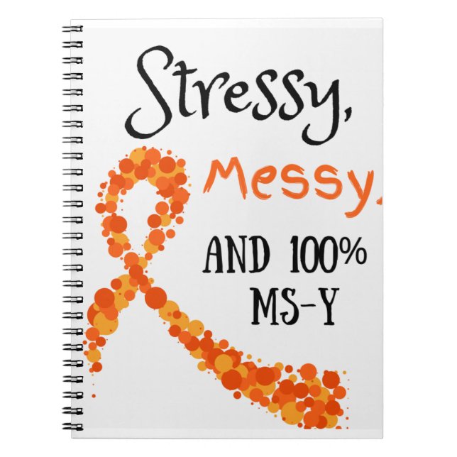 Stressy, Messy und 100% MS-Y Notebook Notizblock (Vorderseite)