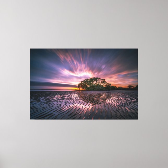 Stretch Canvas Print - Nudgee Beach Queensland AU Leinwanddruck (Vorderseite)