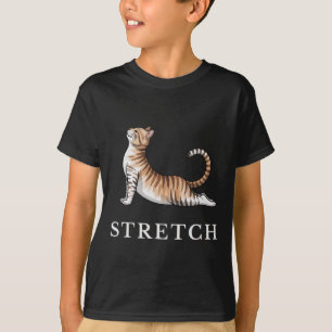 Stretch-Katzen-Yoga-Shirt Ruhig Lance Süße Tier Yo T-Shirt