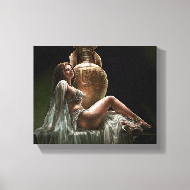 Stretch Leinwand mit der Königin von Sheba von Lin (Vorderseite)