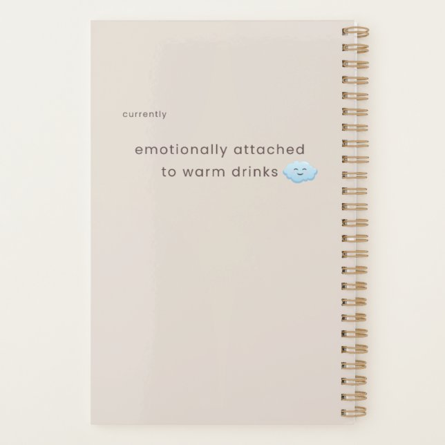 Stretch Tomorrow Sloth Notizbuch | Cozy Minimal 2. Planer (Rückseite)