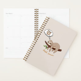 Stretch Tomorrow Sloth Planner | Cozy Minimalist Planer