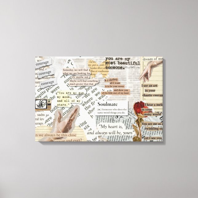 Stretched Canvas Print | aesthetic vintage gift Leinwanddruck (Vorderseite)