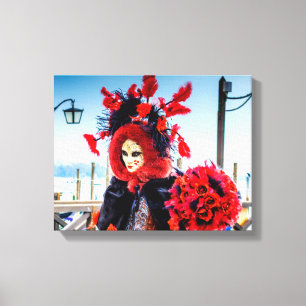 Stretched Canvas Print Carnival Maske Leinwanddruck