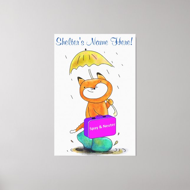 Stretched Canvas Print Cat Feline Spay and Neuter Leinwanddruck (Vorderseite)