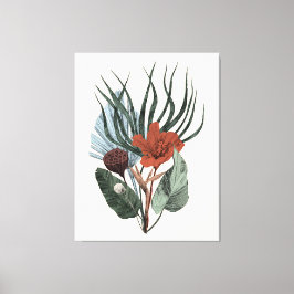 Stretched Canvas Print Elegante Vintag Botanische Leinwanddruck
