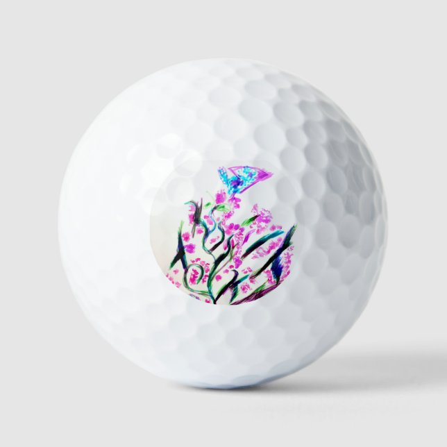 Stretched Canvas Print Golfball (Vorderseite)