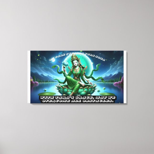 Stretched Canvas Print/Green Tara Leinwanddruck (Vorderseite)