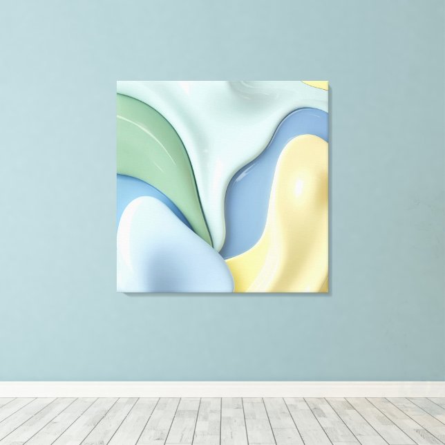 Stretched canvas print in stylish graphic leinwanddruck (Insitu (Holzboden))