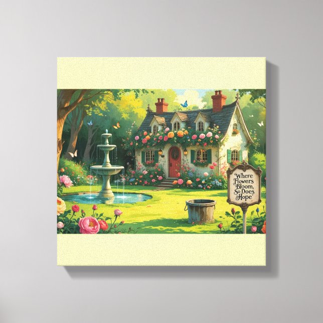 Stretched Canvas Print-Inspirational Quote. Leinwanddruck (Vorderseite)