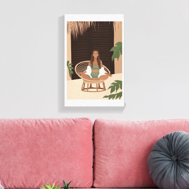 Stretched Canvas Print Leinwanddruck (Insitu (Wohnzimmer))