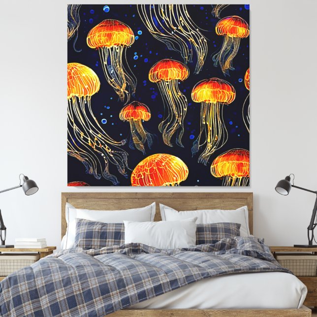 Stretched Canvas Print Leinwanddruck (Insitu (Schlafzimmer))