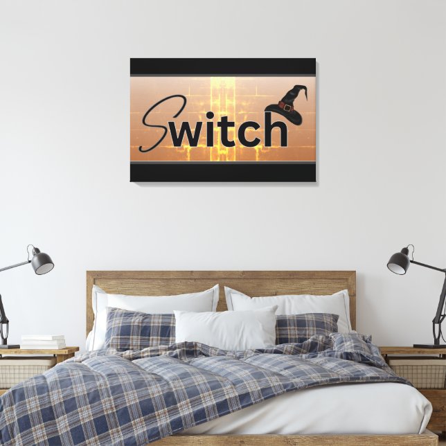 Stretched Canvas Print Leinwanddruck (Insitu (Schlafzimmer))