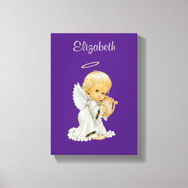Stretched Canvas Print Lila Angel Leinwanddruck (Vorderseite)