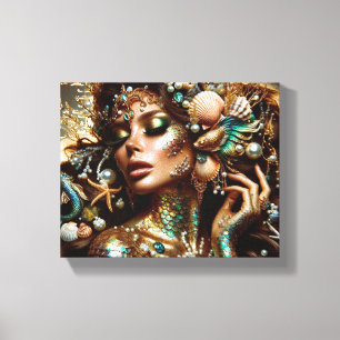 Stretched Canvas Print Mermaid Leinwanddruck