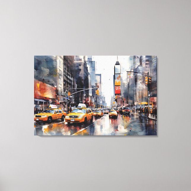 Stretched Canvas Print mit New York City. Leinwanddruck (Vorderseite)