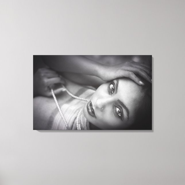 Stretched Canvas Print - Model Portrait Leinwanddruck (Vorderseite)