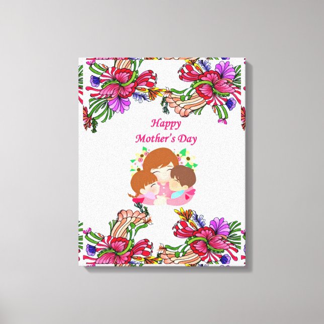 Stretched Canvas Print Mother's Day Leinwand (Vorderseite)