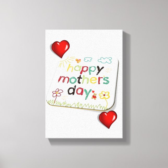 Stretched Canvas Print Mother's Day Leinwand (Vorderseite)