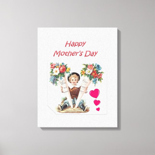 Stretched Canvas Print Mother's Day Leinwand (Vorderseite)