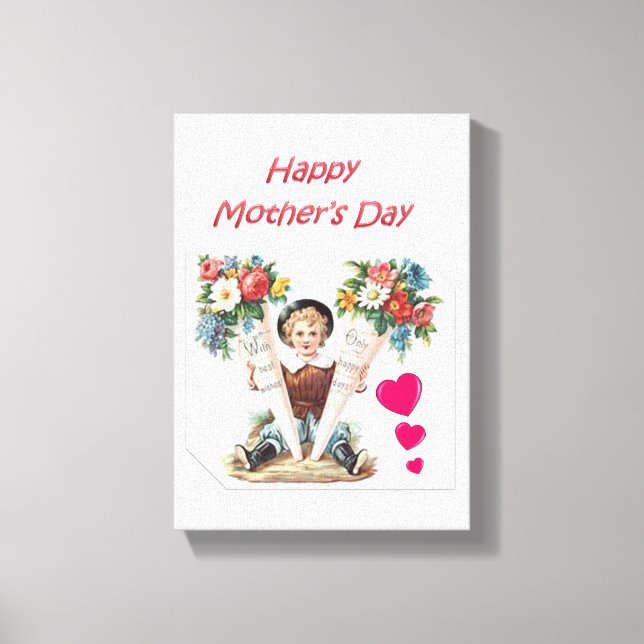 Stretched Canvas Print Mother's Day Leinwand (Vorderseite)