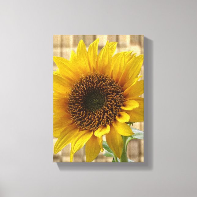 Stretched Canvas Print Mother's Day Sonnenblume Leinwanddruck (Vorderseite)