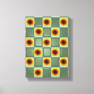 Stretched Canvas Print Mother's Day Sonnenblume Leinwanddruck